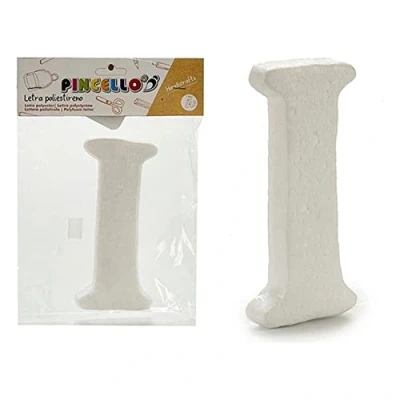 Image de Pincello décoration lettre I 13,5 x 15 cm polystyrène blanc