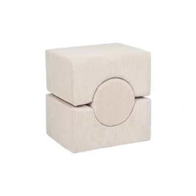 Image de MEOWBABY 3 Elements Soft Foam Blocks Playset Aire de Jeux pour Bébés et Tout Petits, Blocs d&#039;escalade d&#039;intérieur, Kord, Ecru