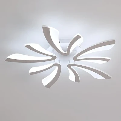 Image de Comely Plafonnier LED, 50W 5625LM Lampe de Plafond, Luminaire Moderne pour Salon, Chambre à Coucher, 70cm, 6500K Lumière Blanche Froide