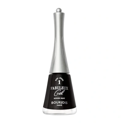 Image de vernis à ongles Bourjois Fabuleux gel, 50, Bonne Nuit, effet texture Jellygloss et fini brillant longue durée, formule vegan, résultats professionnels la maison, 9 ml