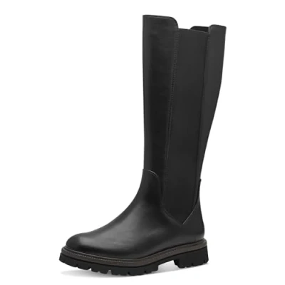 Image de MARCO TOZZI Bottes Longues pour Femme 2 25610 43 Tendance, Noir, 39 EU