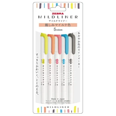 Image de ZEBRA Mildliner WKT7 N 5C Stylo fluorescent [importation parallèle] (Friendly Mild Color)