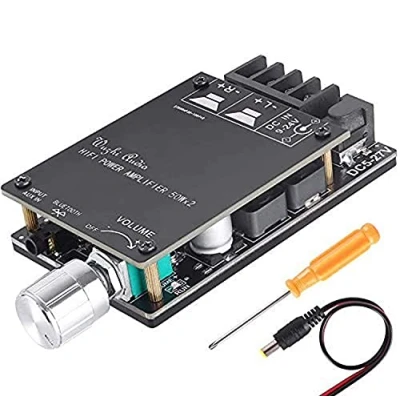 Image de ZHITING Bluetooth Amplifier Board Module 2x50W Digital Stereo Audio Amp Dual Channel DC 5V 27V avec Filtre HiFi