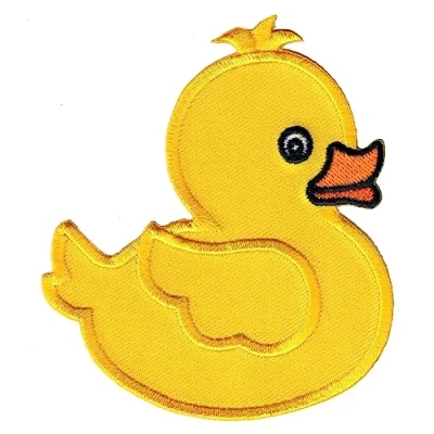 Image de PatchMommy Patch Écusson Brodé Thermocollant en Forme de Canard Pièce Brodée à Coudre ou Coller au fer Repasser pour Enfant et Bébé