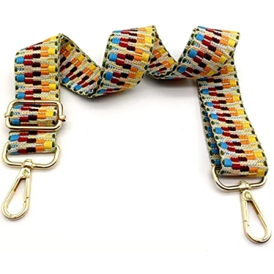 Image de Keriocusi Bandouliere de Rechange Sac Reglable Colorée, Sangle a Main Remplacement, Universelles mit Boucle Dore pour Femme à Main, Bandoulière, 10
