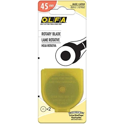 Image de Olfa Recharges pour Lame rotative 45 mm, Lot de 2