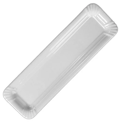 Image de &#039;Holst Porcelaine SL 007 Plaque rectangulaire Aspect Snack Line, Blanc en Carton, 26.4 x 8,2 1.4 cm