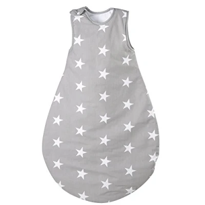 Image de roba Gigoteuse Bébé Little Stars 70 cm Toutes Saisons Sac de Couchage Unisex Coton Respirant Gris