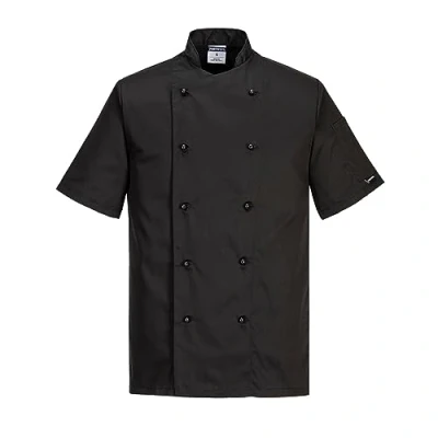 Image de Portwest Kent Veste de chef Couleur : noir Taille 4XL C734BKR4XL