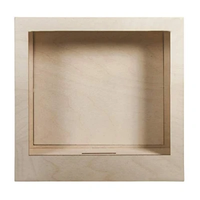 Image de Rayher 62854505 Kit en bois cadre à motif 3D, FSC 100%, nature