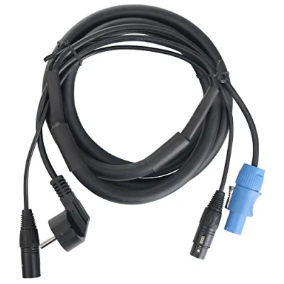 Image de Pronomic Stage EUPPD 2.5 Câble Hybride Schuko/Powercon Compatible + DMX 3 Pôles, m