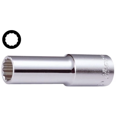Image de Douille à douze côtés 1/2&quot; HANS 10 mm 12 kant lang