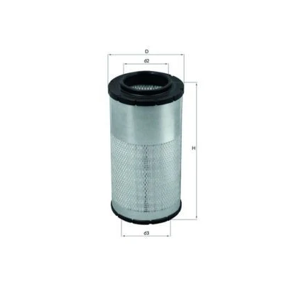 Image de MAHLE ORIGINAL LX 2066 Filtre à air 422,0mm 215,0mm Cartouche filtrante