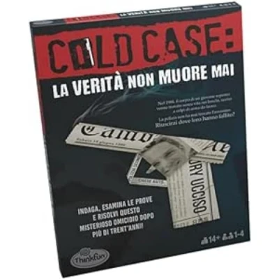 Image de Think Fun Cold Case 1, La vérité ne Meurt jamais, Version Italienne, 1 4 Joueurs, âge recommandé 14+, 76466 2, Multicolore