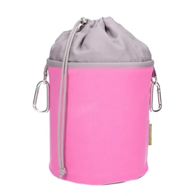 Image de trendfinding Sac à pinces linge en toile avec 2 mousquetons pour 200 linge, extra large et stable, rose gris, 12464 PI_GR