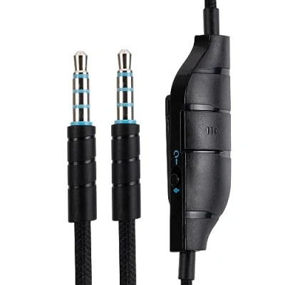 Image de G633 G635 G933 G935 câble de rechange compatible avec casque jeu Logitech G935, contrôle du volume en ligne, microphone, d&#039;extension audio pour