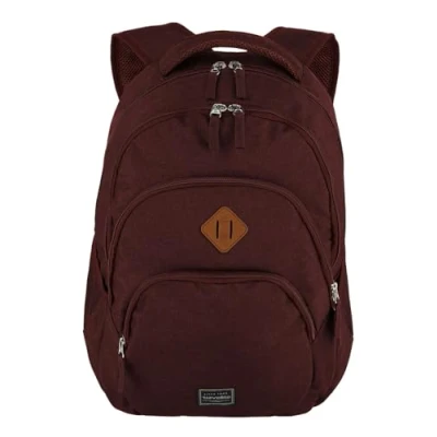 Image de Travelite Sac à Main avec Compartiment pour Ordinateur Portable 15,6 Pouces, Série de Bagages Basics Dos Jour Melange : Tendance au Look Melangé, 45 Cm, 22 Litres