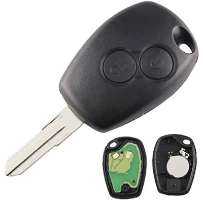 Image de Pro PLIP Clé complète avec électronique à Programmer pour Logan Sandero Duster Lodgy Modus Clio Kangoo Twingo Wind Laguna Espace Scenic Trafic TELECOMMANDE