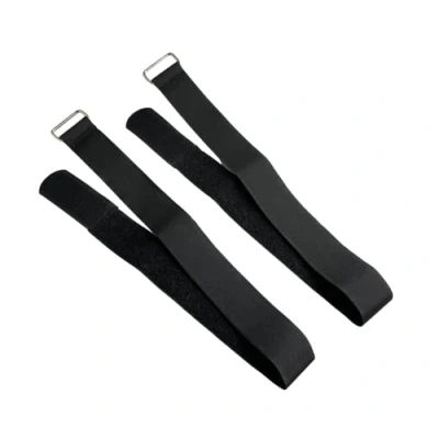 Image de Lot de 2 attaches câble réutilisables en métal robuste (4 x 130 cm)