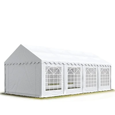 Image de TOOLPORT 4x8 m Tente de réception/Barnum Blanc Toile Haute qualité PVC 700 N