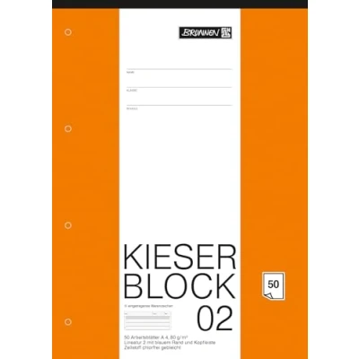 Image de Baier schneider briefpapierblock &amp;kieserblock a4 schullineatur 2 k lot de 50 (blanc)