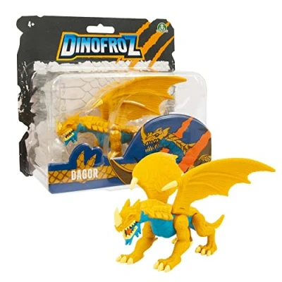 Image de Giochi Preziosi, Dinofroz Dagor 12 cm et articulé, Un Personnage de la série Dino&amp; Dragons, pour Enfants À partir 3 Ans