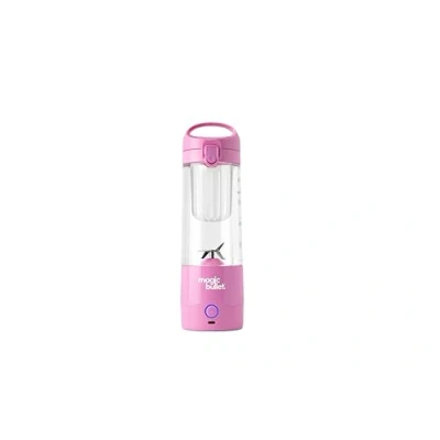 Image de nutribullet blender portable léger tasse tritan sans BPA 475ml mini avec lame en acier inoxydable 4 points nomade chargeur USB C plus de 15 cycles avant recharge, magenta