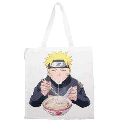 Image de Konix Naruto Shippuden Sac Tote Bag à longues poignées 38 x 42 cm 100% polyester Motif Ramen Blanc