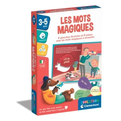 Image de Clementoni Mots Magiques Contient 1 Fleur avec 8 pétales, Planches, 14 jetons et Guide. 3 Ans 52790