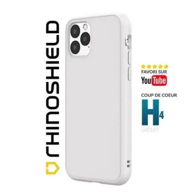 Image de RhinoShield Coque Compatible avec [iPhone 13 Pro Max] SolidSuit Housse Fine Technologie Absorption des Chocs &amp; Finition Premium Blanc Classic Neuf