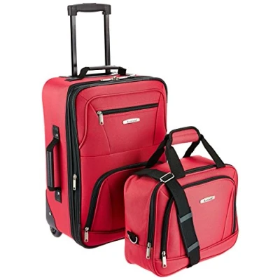 Image de Rockland Ensemble de Bagages softside Tendance, Rouge, Taille Unique, Tendance