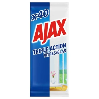 Image de AJAX Lingettes vitres x40