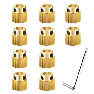 Image de 10x Roue Dentée d&#039;entraînement d&#039;extrudeuse 40 Dents Compatible avec l&#039;imprimante 3D CR 10 10S S4 S5 Ender 3 Pro MK7 / 8
