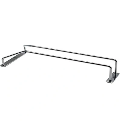 Image de Abcsea Porte Verres à vin 1 rangée, Verre Pied Suspendu Fini Chrome,Support de 30cm pour Bar ou Cuisine