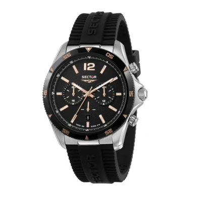 Image de Montre SECTOR NO LIMITS R3271631002 Chronographe Acier PVD Noir Silicone