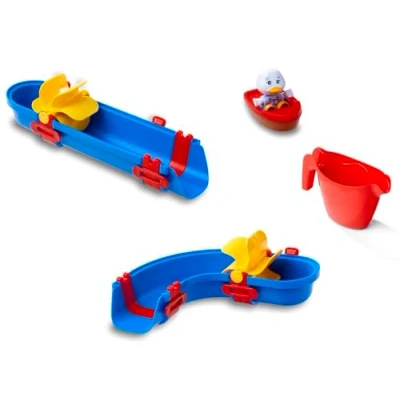 Image de AquaPlay Sploshy Cascade Jouet de Baignoire d&#039;eau pour Enfants à partir 1,5 Ans Piste avec Toboggan et Bateau ventouses Baignoire, etc.