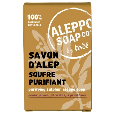Image de Aleppo Soap Co. Savon Pain D&#039;Alep Soufre Purifiant dAlep