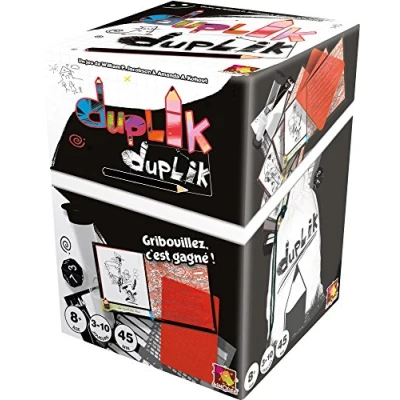 Image de Asmodee Duplik Jeu de société À partir 8 ans 3 à 10 joueurs 45 minutes, Rouge, Blanc, Noir