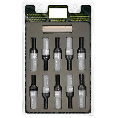 Image de Omp Speed Set vis Performance avec protection en aluminium M12X1.5 Hex 17 19 L 28 mm, couleur gris 7075+DIN 12.9, 20+1