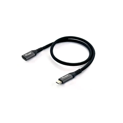 Image de Equip 128371 Câble d&#039;extension USB 3.2 Gen 2 C vers m F 1,0 4 K 60 Hz 10 Gbps Noir