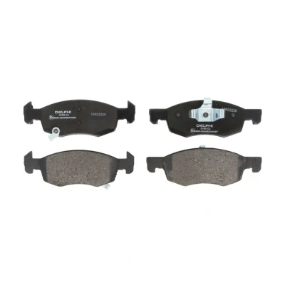 Image de DELPHI LP3163 Jeu de plaquettes frein avec indicateur d&#039;usure tôle anti bruit sans accessoires OPEL: Corsa E 3/5 portes, VAUXHALL: Mk4