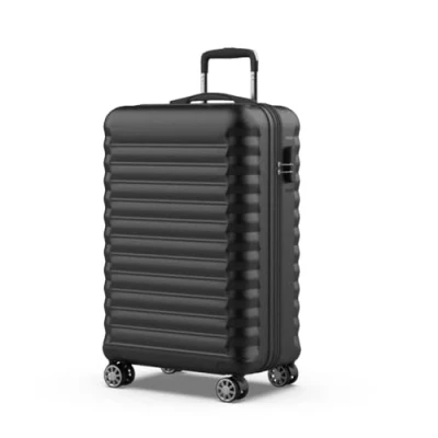 Image de NUMADA Valise Grande Taille 25Kg Upfly 28&#039; ABS (75x49x29cm) avec Serrure à Combinaison et 4 Roues Doubles 360 Résistant Lumière Intérieur compartimenté Nero