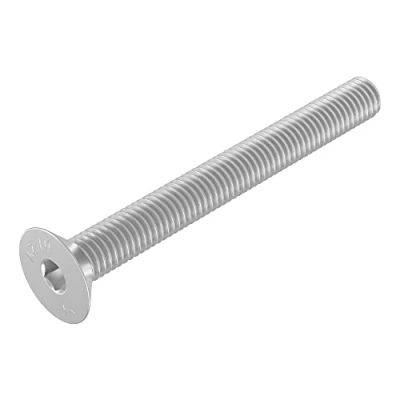 Image de Vis à tête fraisée SECCARO M6 x 55 mm, acier inoxydable V2A VA A2, DIN 7991 / ISO 10642, emboîture hexagonale, 20 pièces