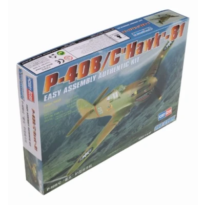 Image de Hobbyboss Échelle 1:72 P 40B/C Hawk 81 Kit d&#039;assemblage Authentique