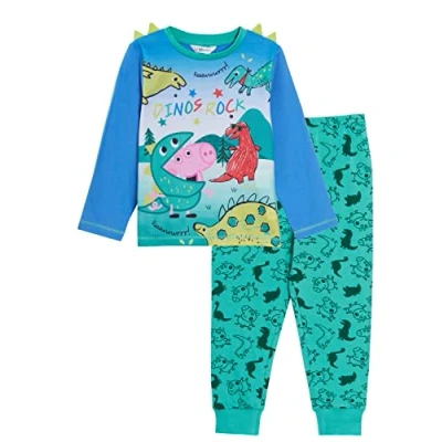 Image de Peppa Pig Pyjama George pour enfant Motif dinosaure 3D, Vert, 5 6 Years