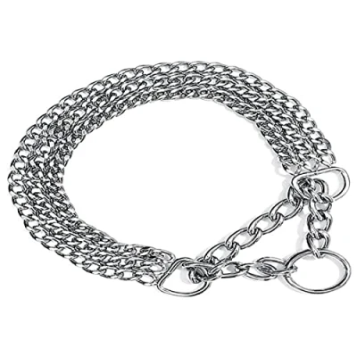 Image de Trixie Chromed Triple Row Semi Choke Chain with Strain Relief, 60 cm x 2.5 mm
