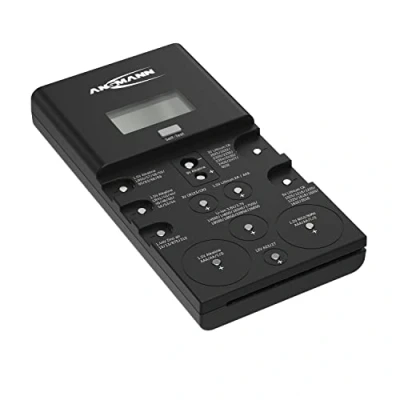 Image de ANSMANN Universal Energy Check LCD Testeur professionnel fiable d&#039;accumulateurs et de piles avec affichage numérique pour bouton, photo, accumulateurs, Li Ion