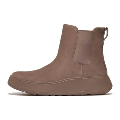 Image de Fitflop Femme Bottines Chelsea Plates en Daim F Mode Bottes, Gris Minky, 42.5 EU