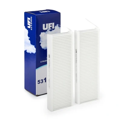 Image de UFI Filters, Filtre à Pollen d&#039;Habitacle 53.154.00, de Remplacement, Applicable sur Plusieurs Modèles Citroën, DS Automobiles, Opel, Peugeot, Toyota et Vauxhall