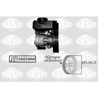 Image de SASIC 7070007 Pompe De Direction Assistée hydraulique PEUGEOT: 206 3/5 portes, SW, CITROËN: Xsara Picasso, 5 Break